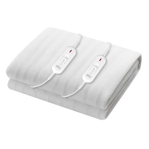 Giselle Bedding Double Size Electric Blanket with 100% Polyester, 3 Heat Levels, Overheat Protection, Machine Washable