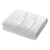 Giselle Bedding King Size Electric Blanket - 100% Polyester, 3 Heat Levels, Overheat Protection, Machine Washable