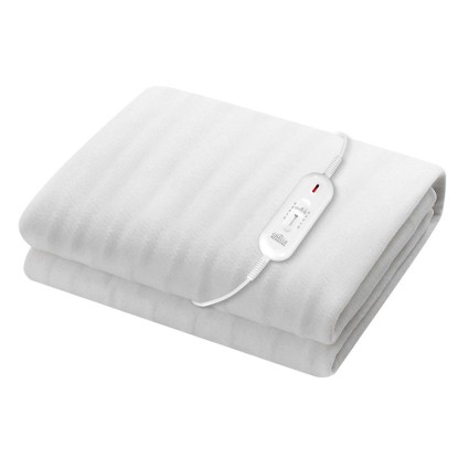 Giselle Bedding Single Size Electric Blanket - 100% Polyester, 3 Heat Levels, Overheat Protection, Machine Washable