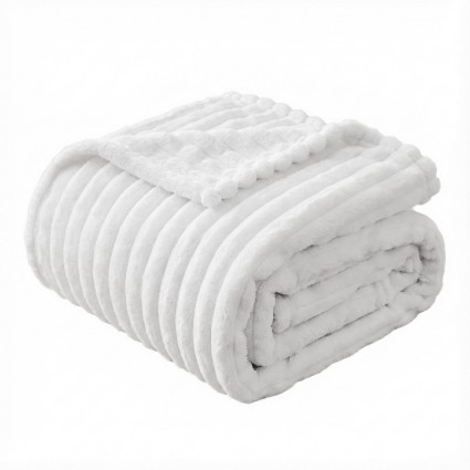 Giselle Bedding 127x152cm Soft Flannel Fleece Throw Blanket - Ultra-Plush, Lightweight, Cosy, Perfect for Sofa or Bed