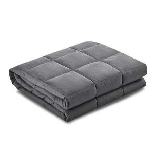 Giselle Bedding 2.3KG Weighted Blanket - Dark Grey Microfibre, Deep Touch Pressure, 76cm x 102cm for Kids' Comfort