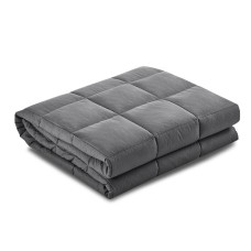 Giselle Weighted Blanket 5KG - Ultra-Soft Microfibre, Deep Touch Pressure, 152cm x 203cm, Dark Grey for Better Sleep