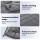 Giselle Bedding 4.5KG Weighted Blanket Dual Sided Fleece Sherpa High Density Glass Beads 104x152cm Grey