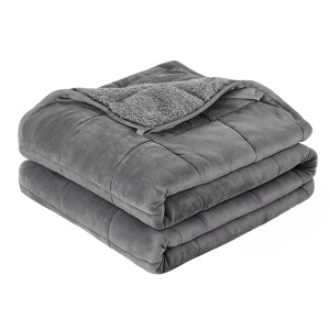 Giselle Bedding 9KG Weighted Blanket - Sherpa Fleece, Anti-Anxiety, 5-Layer Design, 152x203CM, Grey, 1-Year Warranty