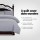 Giselle Bedding 3-Piece King Quilt Cover Set in Classic Grey - Premium Microfibre, Pinch Pleated, Machine Washable