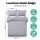 Giselle Bedding Classic Grey Super King Quilt Cover Set - 3-Piece, 100% Microfibre, Luxuriously Soft, Machine Washable