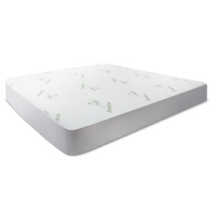 Giselle Bedding King Bamboo Mattress Protector - 100% Water-Resistant, Anti-Bacterial, Fits 40cm Deep Mattresses
