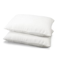 Giselle Bedding 19cm Thick Memory Foam Pillows Twin Pack - High Density, Breathable, Contoured Support, 70x40cm