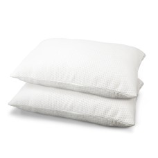 Giselle Bedding 19cm Thick Memory Foam Pillows Twin Pack - High Density, Breathable, Contoured Support, 70x40cm