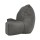Giselle Bedding Grey Reading Pillow with Ergonomic Armrests – 49x49x15cm, Overstuffed Faux Suede Lumbar Support Cushion