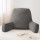 Giselle Bedding Grey Reading Pillow with Ergonomic Armrests – 49x49x15cm, Overstuffed Faux Suede Lumbar Support Cushion