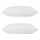 Giselle Bedding Goose Feather Down Pillows Twin Pack 1kg Filling, 100% Cotton Cover, Hypoallergenic, 75x50cm, White
