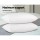 Giselle Bedding Goose Feather Down Pillows Twin Pack 1kg Filling, 100% Cotton Cover, Hypoallergenic, 75x50cm, White