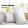Giselle Bedding Goose Feather and Down Pillow Twin Pack, 1kg Fill, 100% Cotton, Hypoallergenic, 75x50cm, White