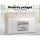 Giselle Bedding Goose Feather and Down Pillow Twin Pack, 1kg Fill, 100% Cotton, Hypoallergenic, 75x50cm, White