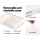 Giselle Bedding Natural Latex Pillow Twin Pack - 100% Natural, Breathable, Anti-Mite, 3-Zone Massage, Washable Cover