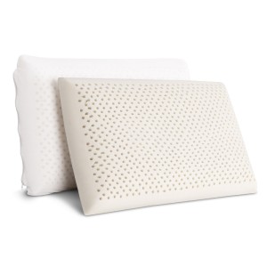 Giselle Bedding Natural Latex Pillow Classic Twin Pack - 100% Latex, Breathable, Eco-Friendly, Anti-Allergen, Set of 2