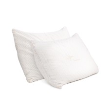 Giselle Bedding Memory Foam Pillows Twin Pack - Eco Bamboo Cover, Gel-Infused, Hypoallergenic, 73x48cm, Neck Support