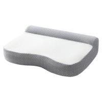 Giselle Bedding Memory Foam Contour Pillow - Ergonomic Neck Support, Removable Washable Cover, 58x39cm, Plush Comfort