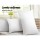 Giselle Bedding 4-Pack Hotel Family Pillows Set, 2 Firm & 2 Medium, 100% Cotton Cover, Polyester Fill, 48x73cm