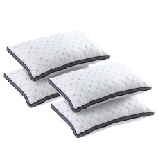 Giselle Bedding 4pcs Microfibre Pillows - 1kg Filling, Soft Cover, Allergenic-Free, 70x45cm for Ultimate Sleep Comfort