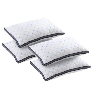 Giselle Bedding 4pcs Microfibre Pillows - 1kg Filling, Soft Cover, Allergenic-Free, 70x45cm for Ultimate Sleep Comfort