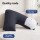 Giselle Bedding V Shape Pillow Boomerang Nursing Body Cushion in Grey - Ergonomic Support, Machine Washable, 58x35x18cm