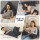 Giselle Bedding V Shape Pillow Boomerang Nursing Body Cushion in Grey - Ergonomic Support, Machine Washable, 58x35x18cm