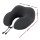 Giselle Bedding Travel Neck Pillow U Shape Slow Rebound Memory Foam Ergonomic Support Black Adjustable Strap