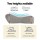 Giselle Bedding Memory Foam Contour Pillow - Ergonomic, Breathable, Washable, Supports Neck & Shoulder, 50cm x 34cm