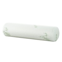 Giselle Bedding Memory Foam Neck Roll Pillow with Bamboo Cover - 45x11cm, Soft, Breathable, Machine Washable