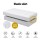 Giselle Bedding Bamboo Mattress Topper Pillowtop, 4.5cm Thick, Anti-Allergy, Dust Mite Resistant, Cot Size 69x130cm