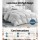 Giselle Bedding Queen 500GSM Duck Down Feather Quilt - Luxurious Winter Warmth with 100% Cotton Cover, Baffle Design