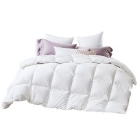Giselle Bedding Queen 500GSM Duck Down Feather Quilt - Luxurious Winter Warmth with 100% Cotton Cover, Baffle Design