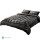 Giselle Bedding Faux Mink Quilt Charcoal Queen - Soft, Thermo-Regulating, Double-Sided with Matching Pillowcases