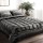 Giselle Bedding Faux Mink Quilt Charcoal Queen - Soft, Thermo-Regulating, Double-Sided with Matching Pillowcases