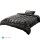 Giselle Bedding Faux Mink Quilt Charcoal Single - Soft, Thermo-Regulating, Winter Weight with Matching Pillowcase