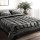 Giselle Bedding Charcoal Super King Faux Mink Quilt Set - Luxurious, Warm, Thermo-Regulating with Matching Pillowcases