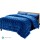 Giselle Bedding Faux Mink Quilt King Size Navy Blue - Soft, Thermo-Regulating, Double-Sided with Matching Pillowcases