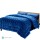 Giselle Bedding Super King Faux Mink Quilt Set, Navy Blue - Luxurious, Thermo-Regulating, 500gsm with Pillowcases