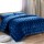 Giselle Bedding Super King Faux Mink Quilt Set, Navy Blue - Luxurious, Thermo-Regulating, 500gsm with Pillowcases
