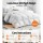 Giselle Bedding Super King Goose Down Quilt - 700GSM, Lightweight, 100% Cotton Cover, Baffle Construction, White