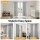 Artiss Blockout Curtains 2x 132x213cm Thermal Insulated Eyelet Panels Grey for Home Rentals Airbnb 230GSM