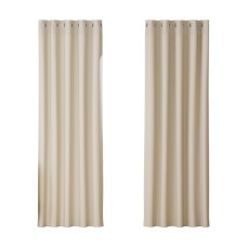 Artiss Blockout Curtains, Triple Weave Fabric, Eyelet, Beige, 180x213cm - Thermal Insulation & Noise Reduction Artiss Blockout Curtains, Triple Weave Fabric, Eyelet, Beige, 180x213cm - Thermal Insulation & Noise Reduction