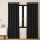 Artiss Blockout Curtains, Triple Weave Fabric, Eyelet, 180x213cm, Black, Thermal Insulation, Noise Reduction, 2 Panels