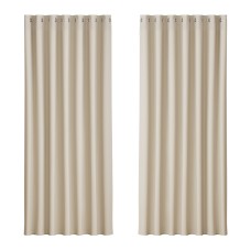 Artiss Blockout Curtains, Triple Weave Fabric, 240x230cm, Beige, Thermal Insulation, Noise Reduction, Easy Install