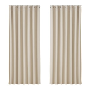 Artiss Blockout Curtains, Triple Weave Fabric, 240x230cm, Beige, Thermal Insulation, Noise Reduction, Easy Install