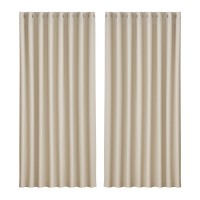 Artiss Blockout Curtains, Triple Weave Fabric, 300x230cm, Beige, Thermal Insulation & Noise Reduction, 2 Panels