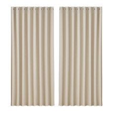 Artiss Blockout Curtains, Triple Weave Fabric, 300x230cm, Beige, Thermal Insulation & Noise Reduction, 2 Panels