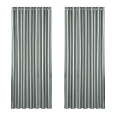 Artiss Blockout Curtains, Triple Weave Fabric, 240x230cm, Grey Shine, Thermal Insulation & Noise Reduction